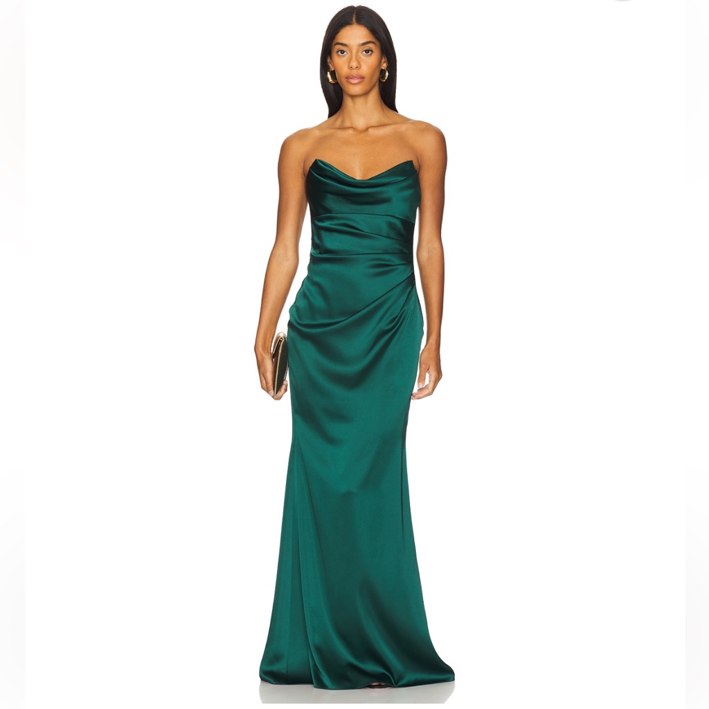 Katie May Taylor Gown In Rainforest Green